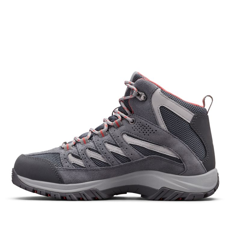 Columbia Crestwood™ Mid Waterproof Ženske Obuća za Planinarenje Tamno Sive Crvene | QQO3376GA