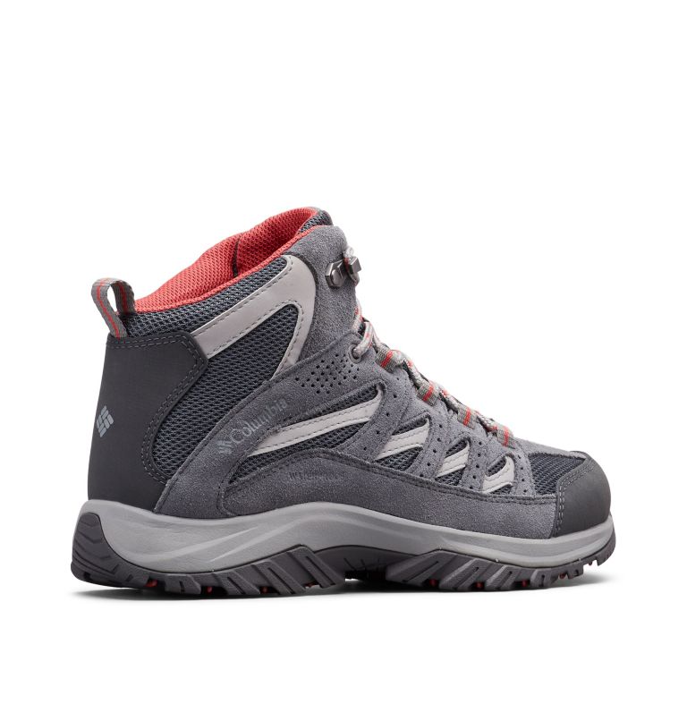 Columbia Crestwood™ Mid Waterproof Ženske Obuća za Planinarenje Tamno Sive Crvene | QQO3376GA