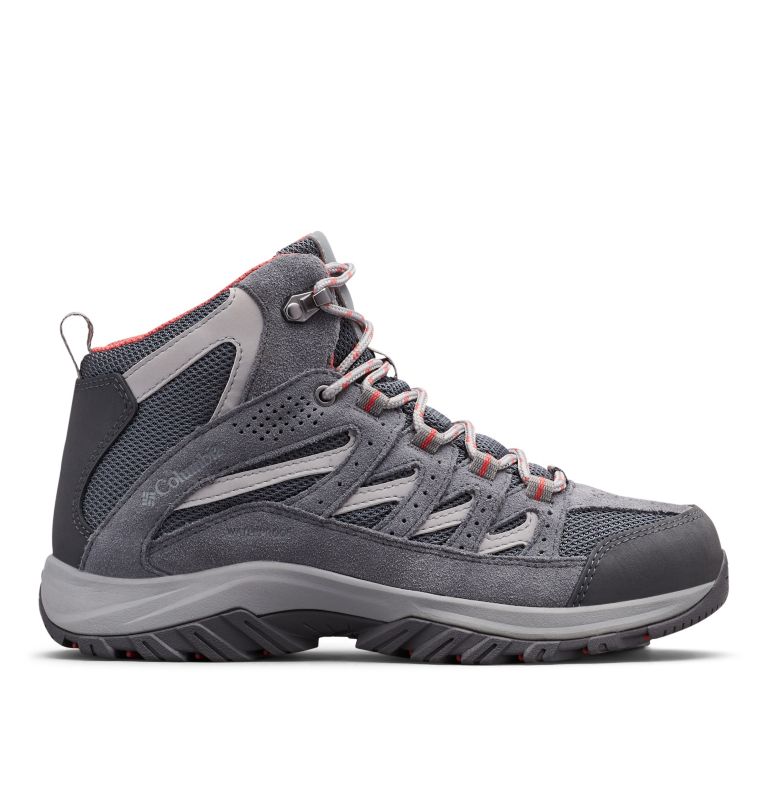 Columbia Crestwood™ Mid Waterproof Ženske Obuća za Planinarenje Tamno Sive Crvene | QQO3376GA